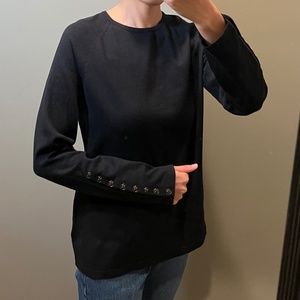 NWT J. McLaughlin Crewneck Sweater Black Medium NWT